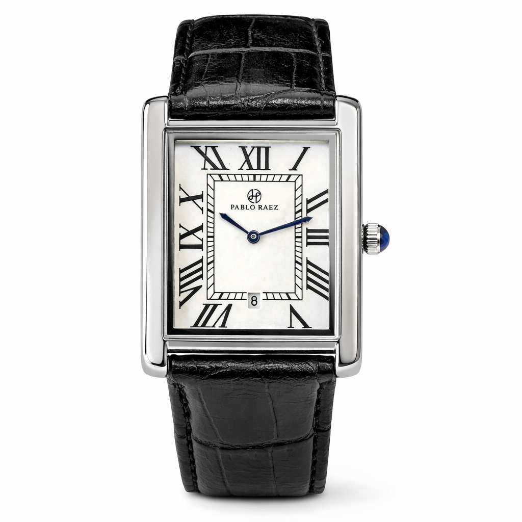 Classique Men's Watch, UltraThin Square Timepiece, 5mm Profile
