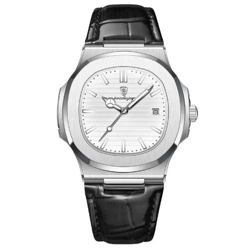 Caelum Men's Watch, Waterproof, Leather Strap