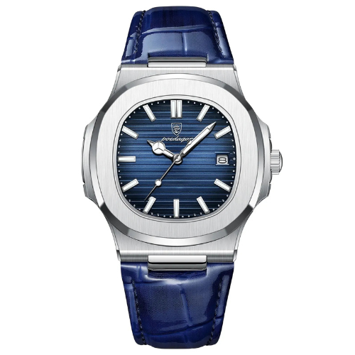 Caelum Men's Watch, Waterproof, Leather Strap
