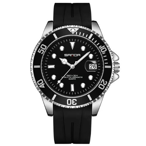 AquaWatch - Casual Silicone Watch with Luminous Dial and Calendar