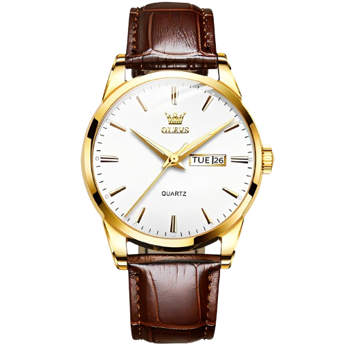 Tempus - Ultra-Slim 9mm Roman Numeral Watch & Leather Strap