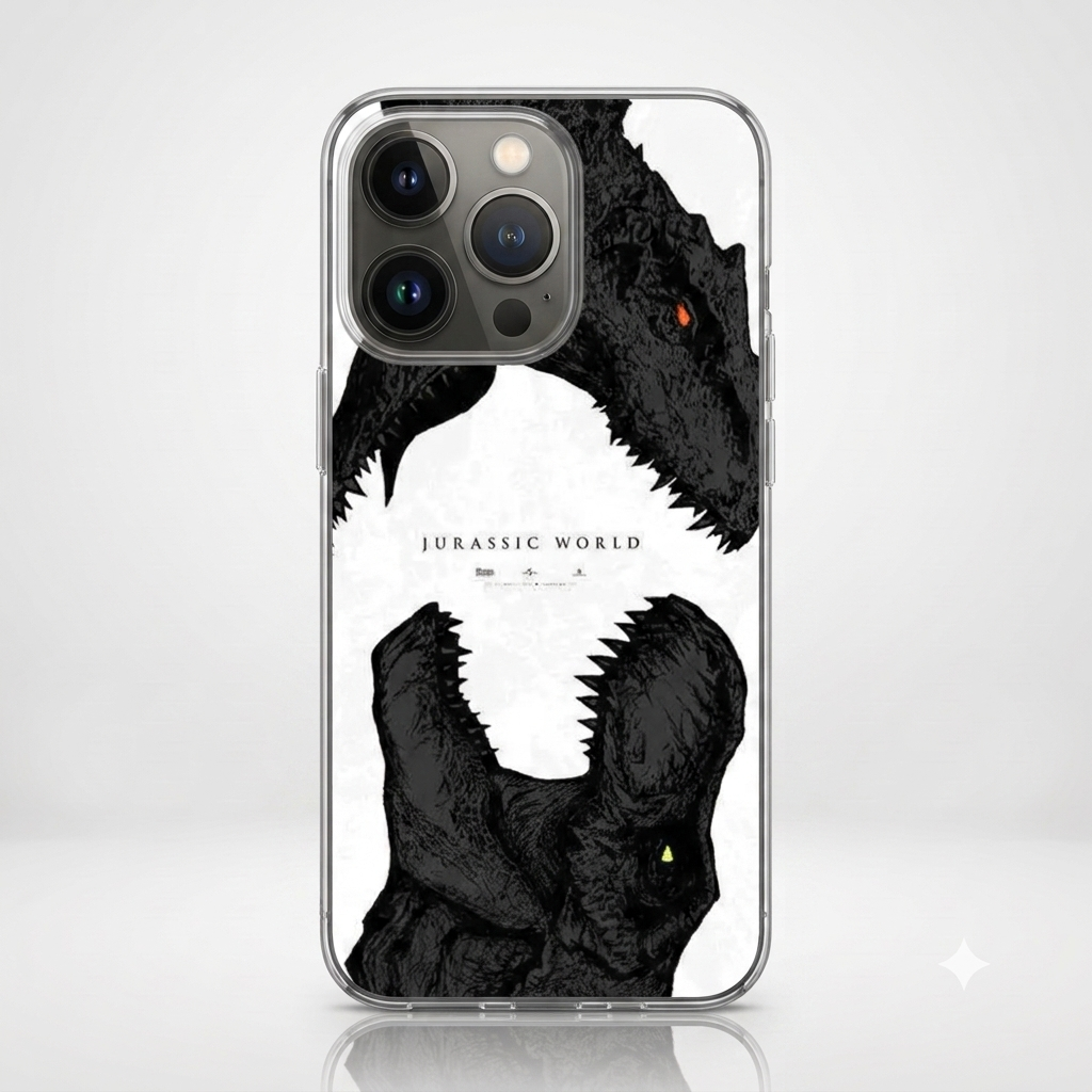 Capa Jurassic para IOS, TPU Silicone, Anti-Queda