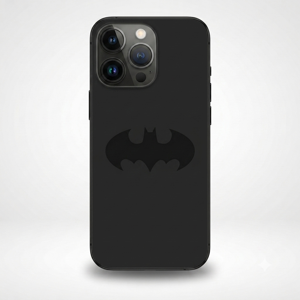 Capa de Celular Bat, IOS, Silicone Anti-Queda