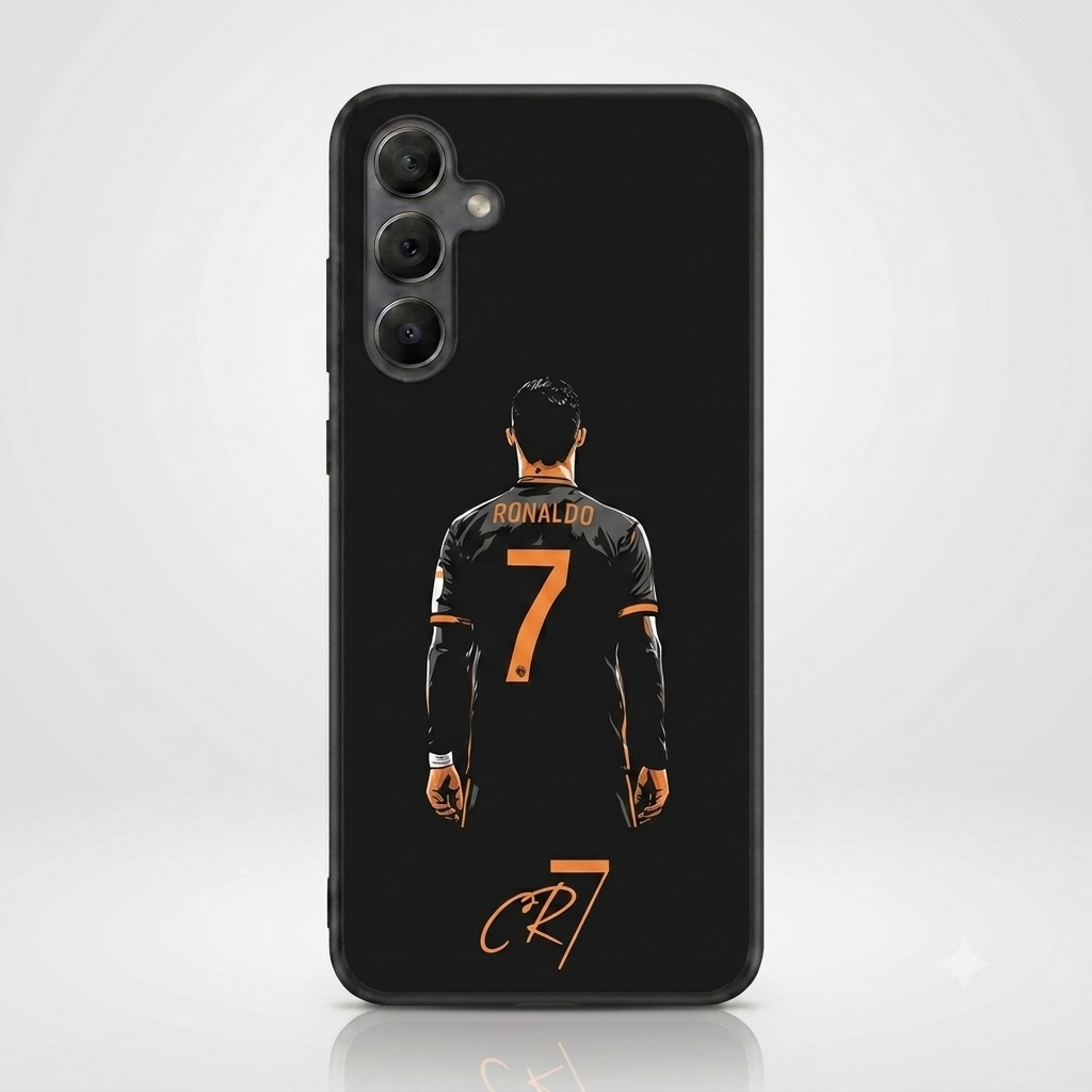 Capa CR7 para Samsung, TPU Silicone  Anti-Queda