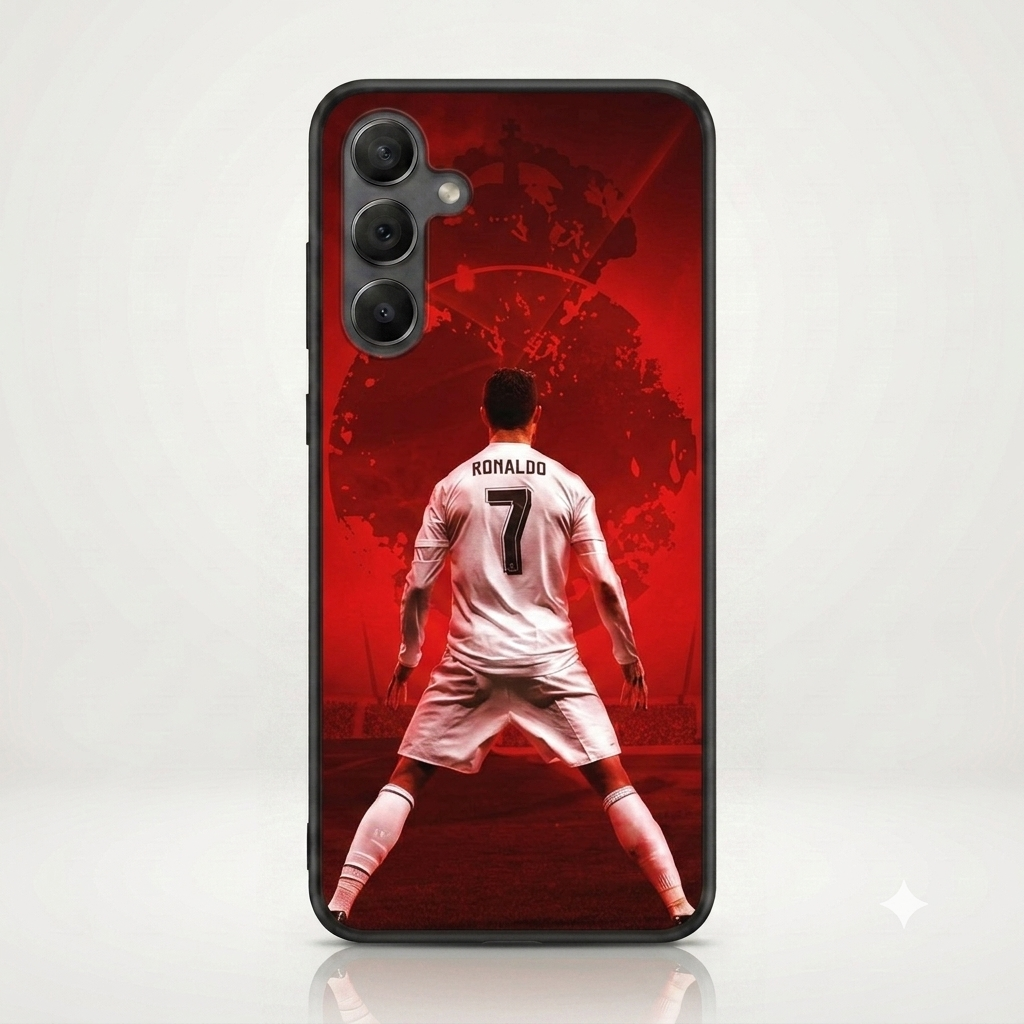 Capa CR7 para Samsung, TPU Silicone  Anti-Queda