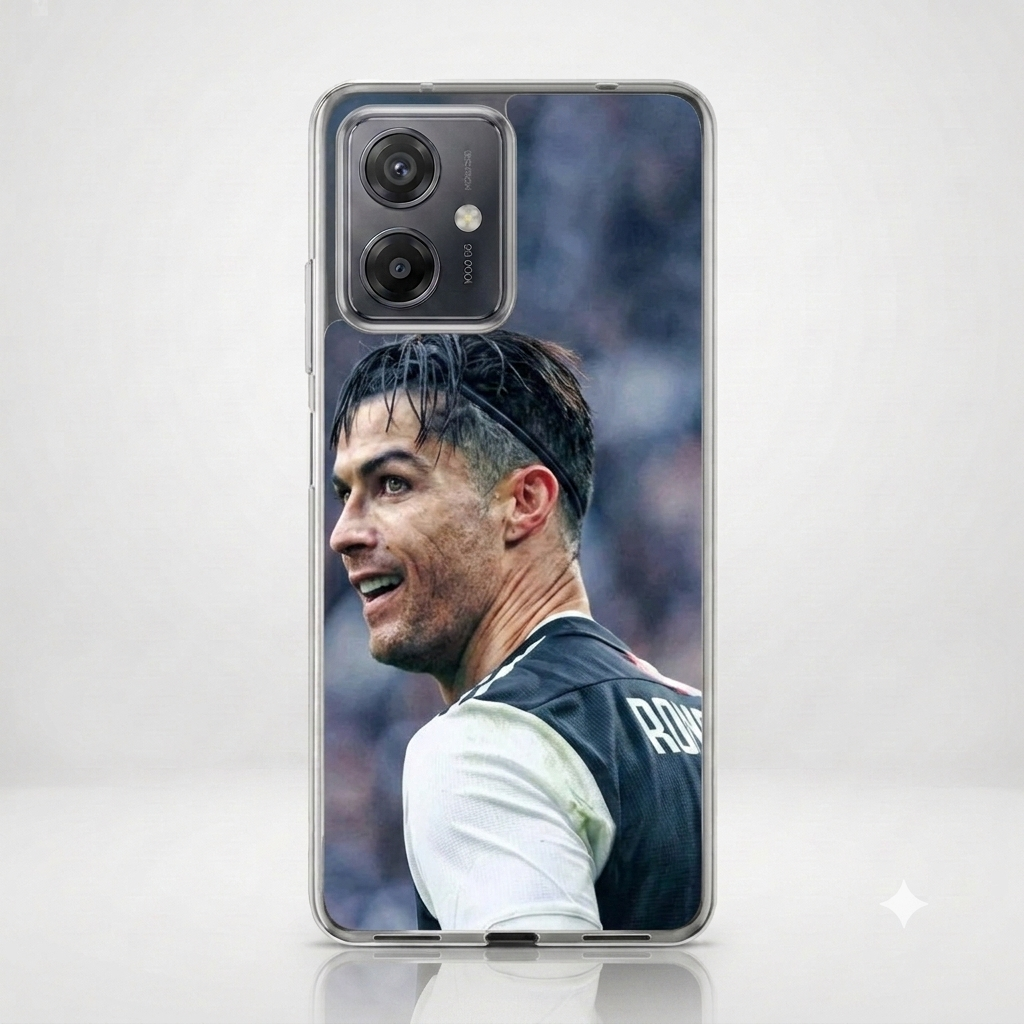 Capa CR7 Transparente Motorola, Anti-Arranhão
