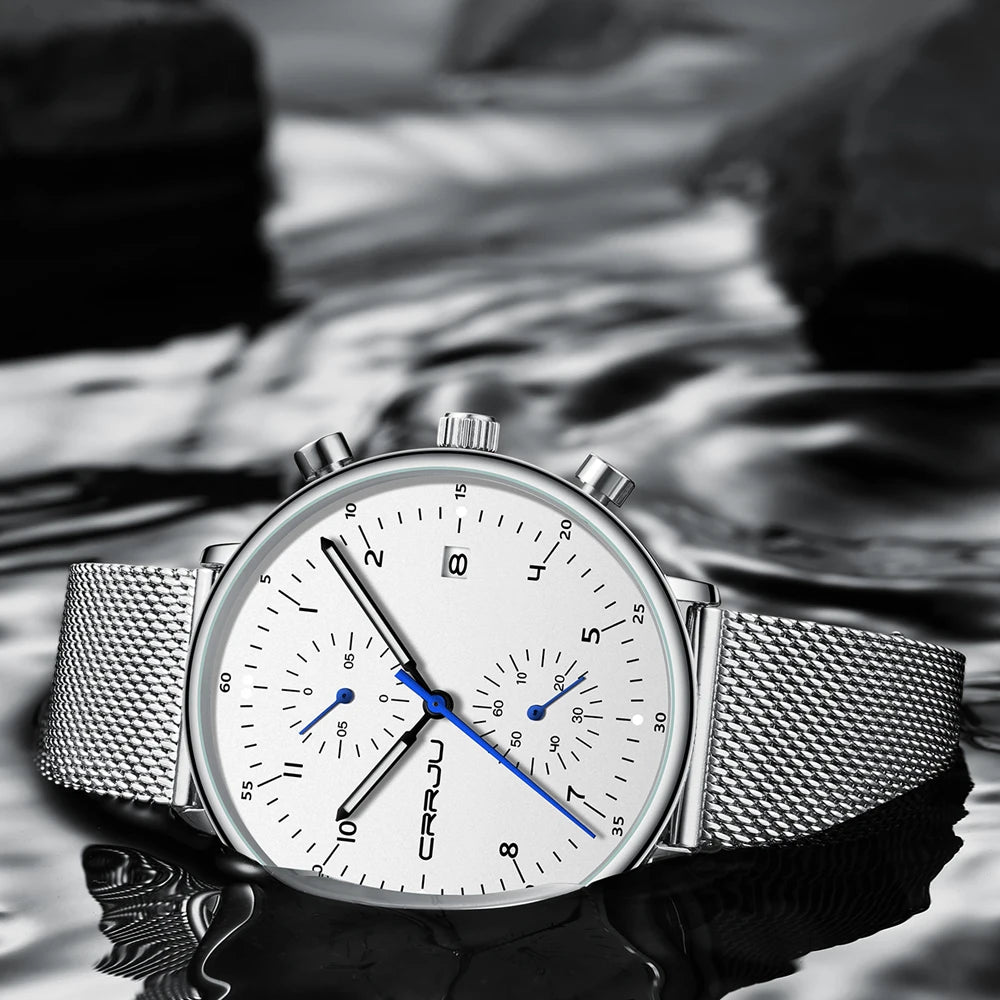 Precision Men's Watch - Japanese Movement Chronograph 1/10 Second