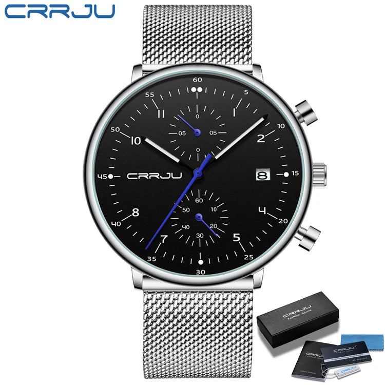 Precision Men's Watch - Japanese Movement Chronograph 1/10 Second