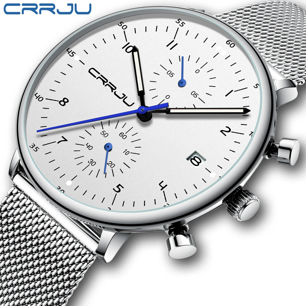 Precision Men's Watch - Japanese Movement Chronograph 1/10 Second