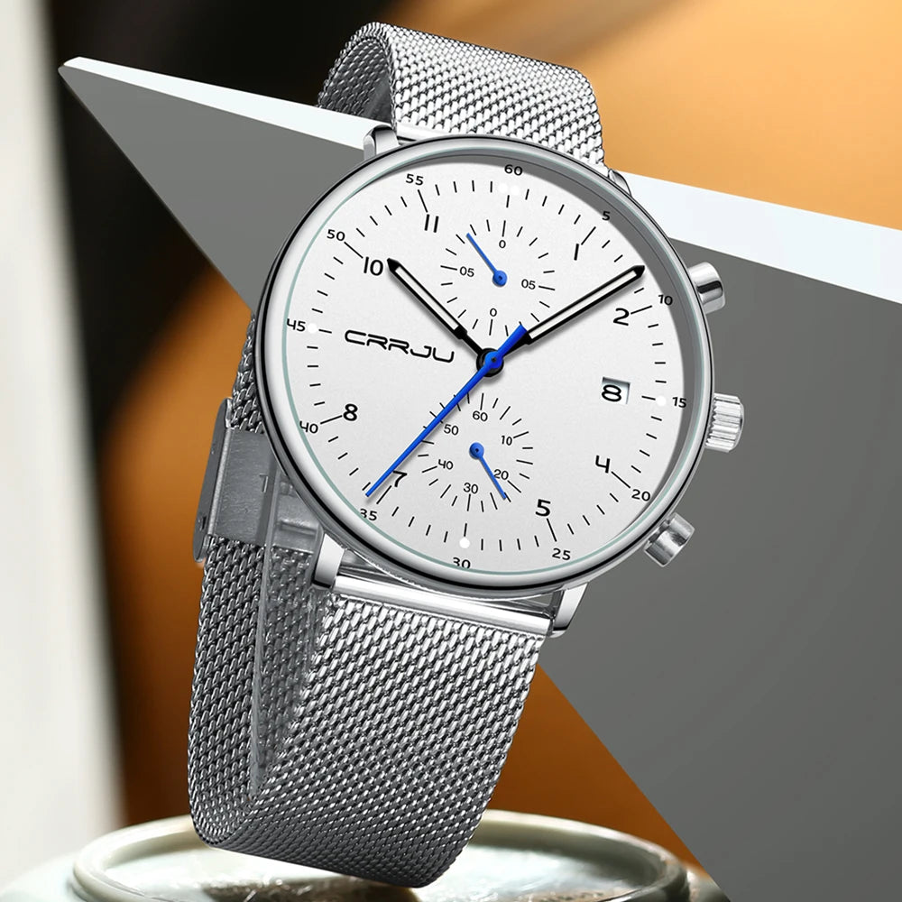 Precision Men's Watch - Japanese Movement Chronograph 1/10 Second