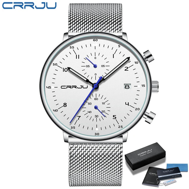 Precision Men's Watch - Japanese Movement Chronograph 1/10 Second