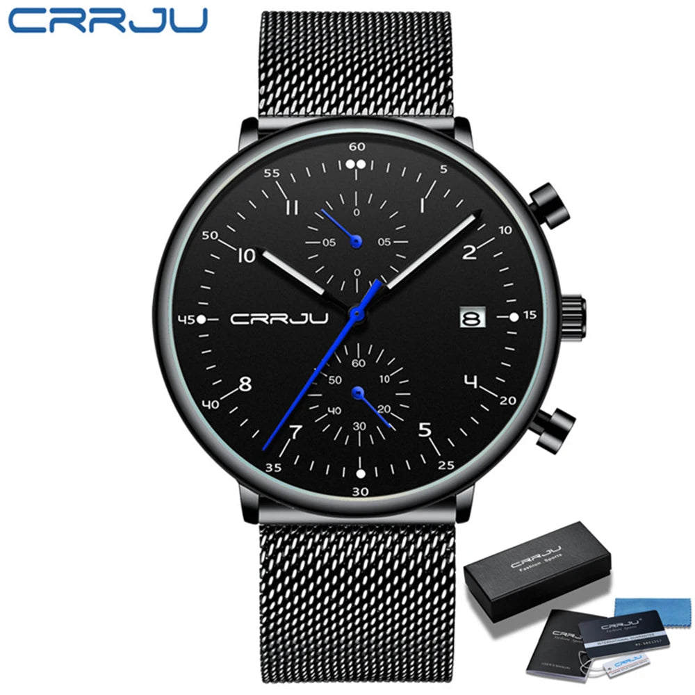 Precision Men's Watch - Japanese Movement Chronograph 1/10 Second