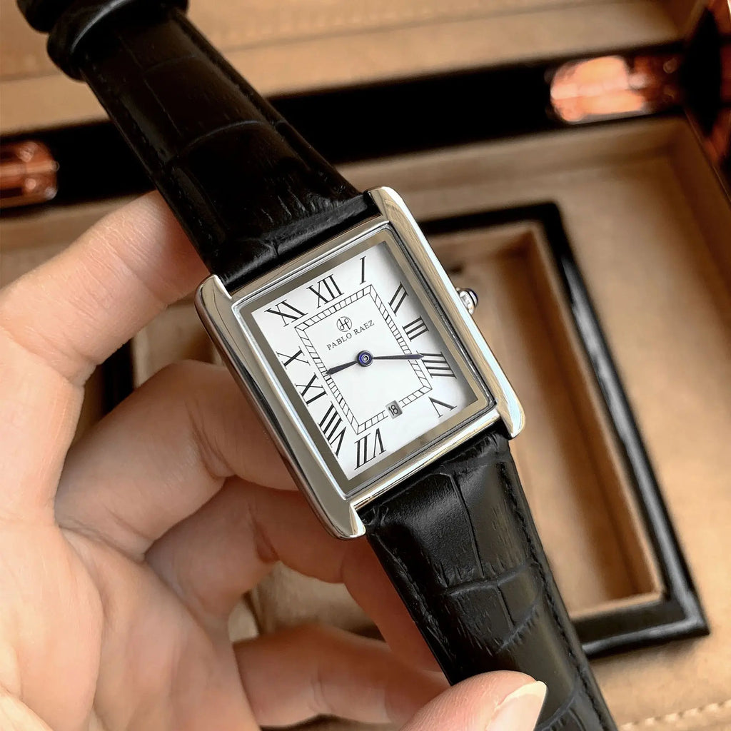 Classique Men's Watch, UltraThin Square Timepiece, 5mm Profile