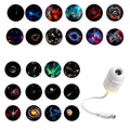 Mini Galaxy Star Projector Night Light – 2-in-1, 360° Rotation, USB Powered
