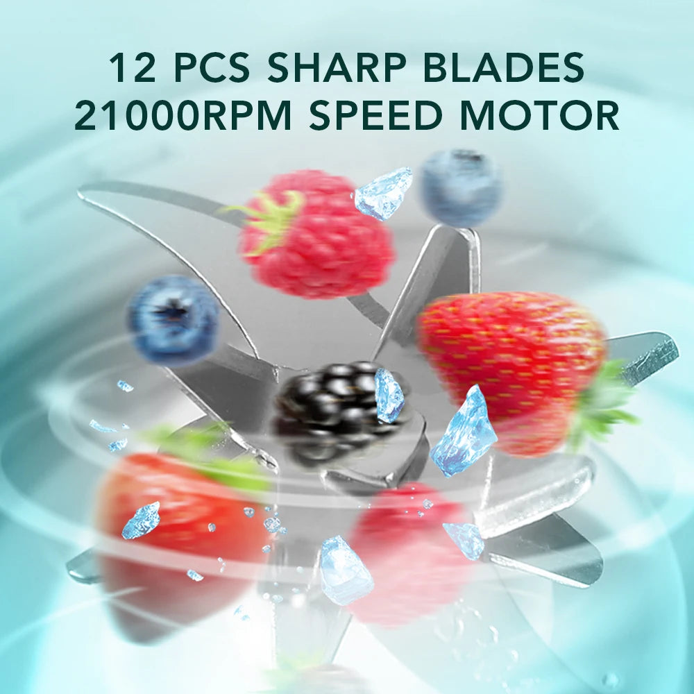 Mini Portable Blender - 12 Blades