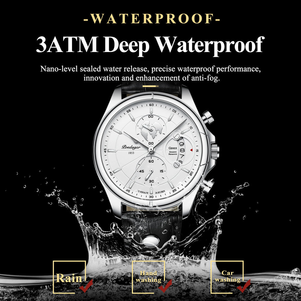 Heritage Men's Watch – World Map Dial Explorer Classic Edition