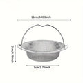 Stainless Steel Kitchen Sink Strainer with Handle & Stopper – Mesh Drain Filter