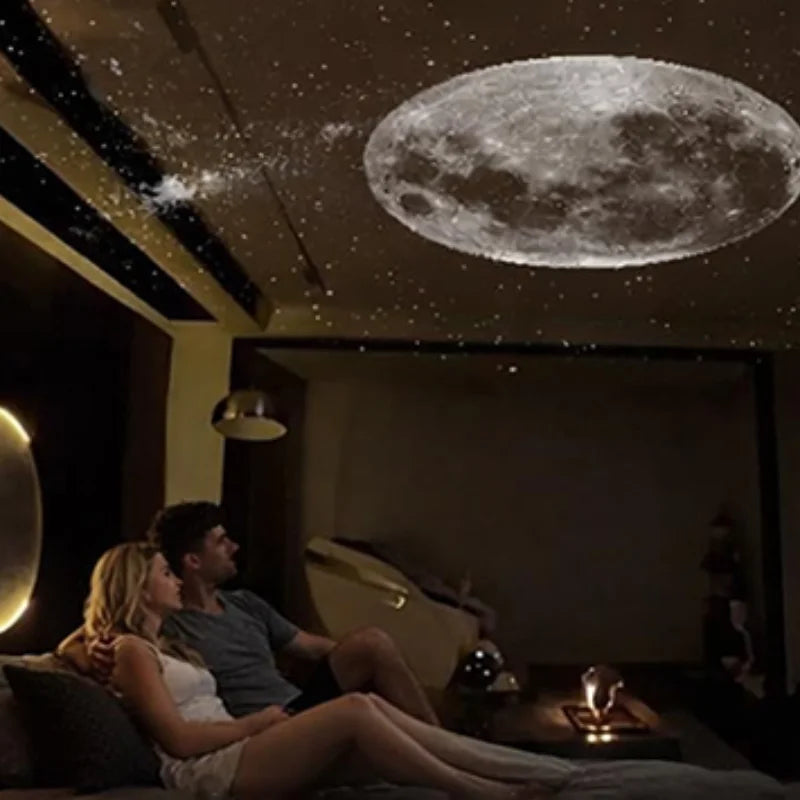 Mini Galaxy Star Projector Night Light – 2-in-1, 360° Rotation, USB Powered
