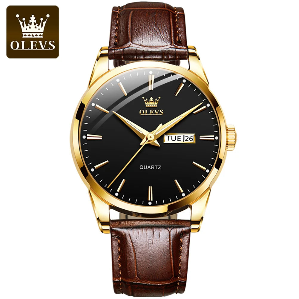 Tempus - Ultra-Slim 9mm Roman Numeral Watch & Leather Strap