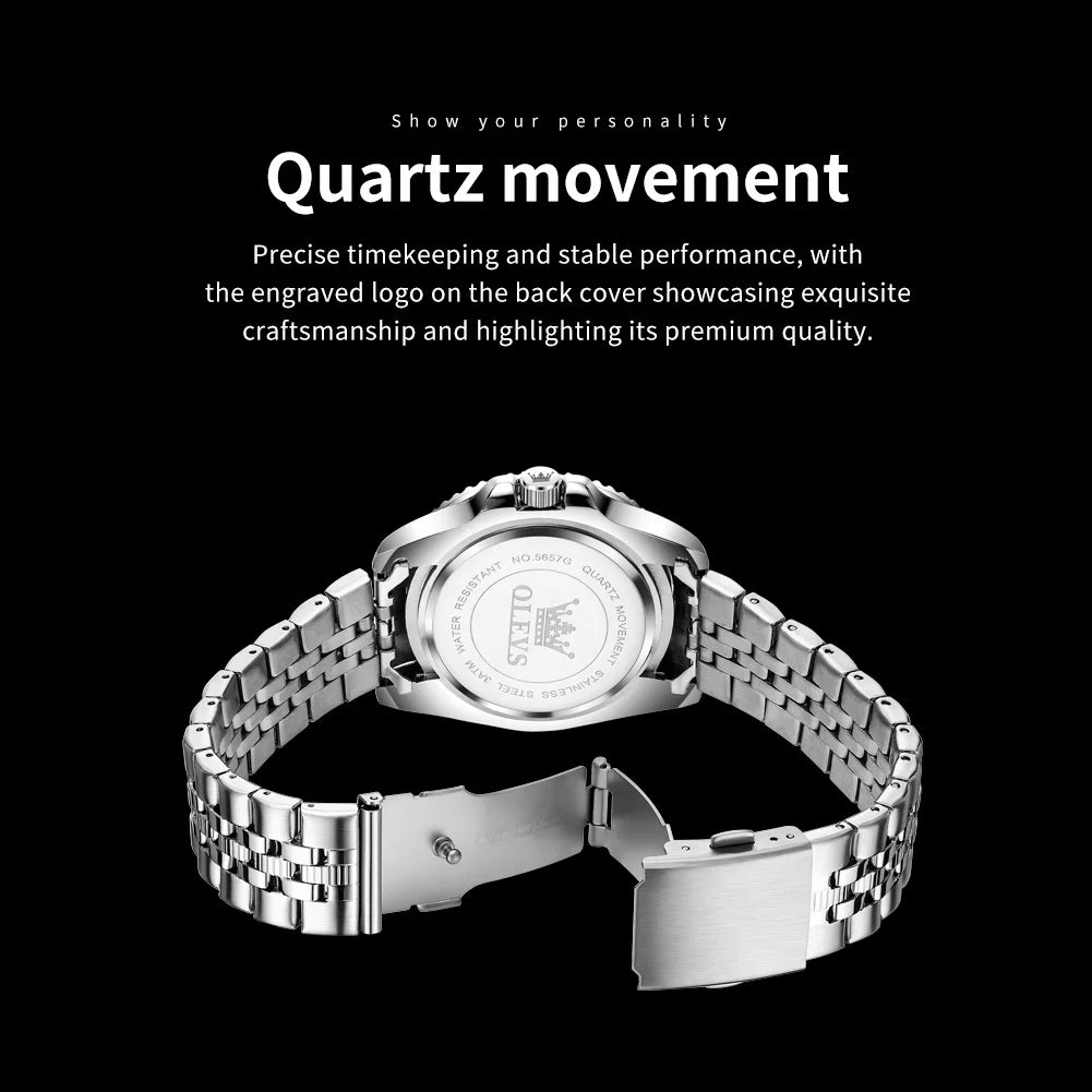 Nocturne, Stainless Steel Luminous Timepiece