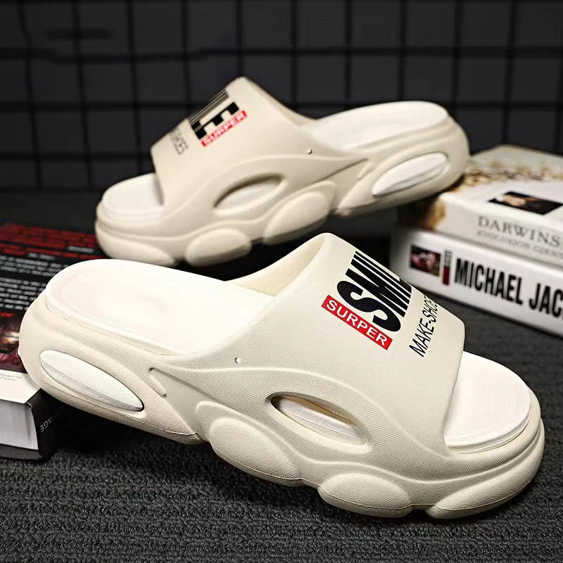 Bloc - Thick-Sole EVA Slide with Patchwork Detail