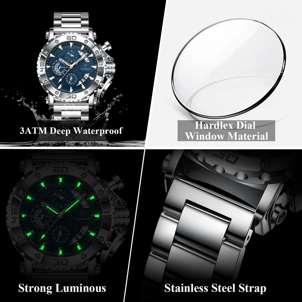 Sovereign Men's Watch, Stainless Steel Chronograph