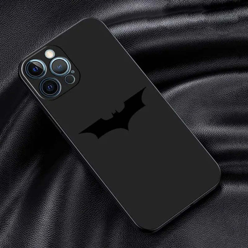 Capa de Celular Bat, IOS, Silicone Anti-Queda