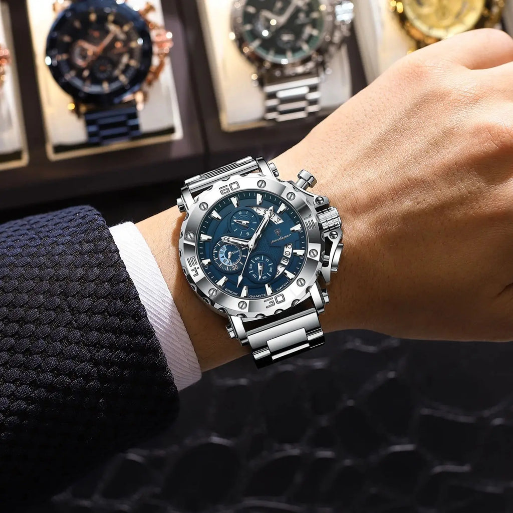 Sovereign Men's Watch, Stainless Steel Chronograph