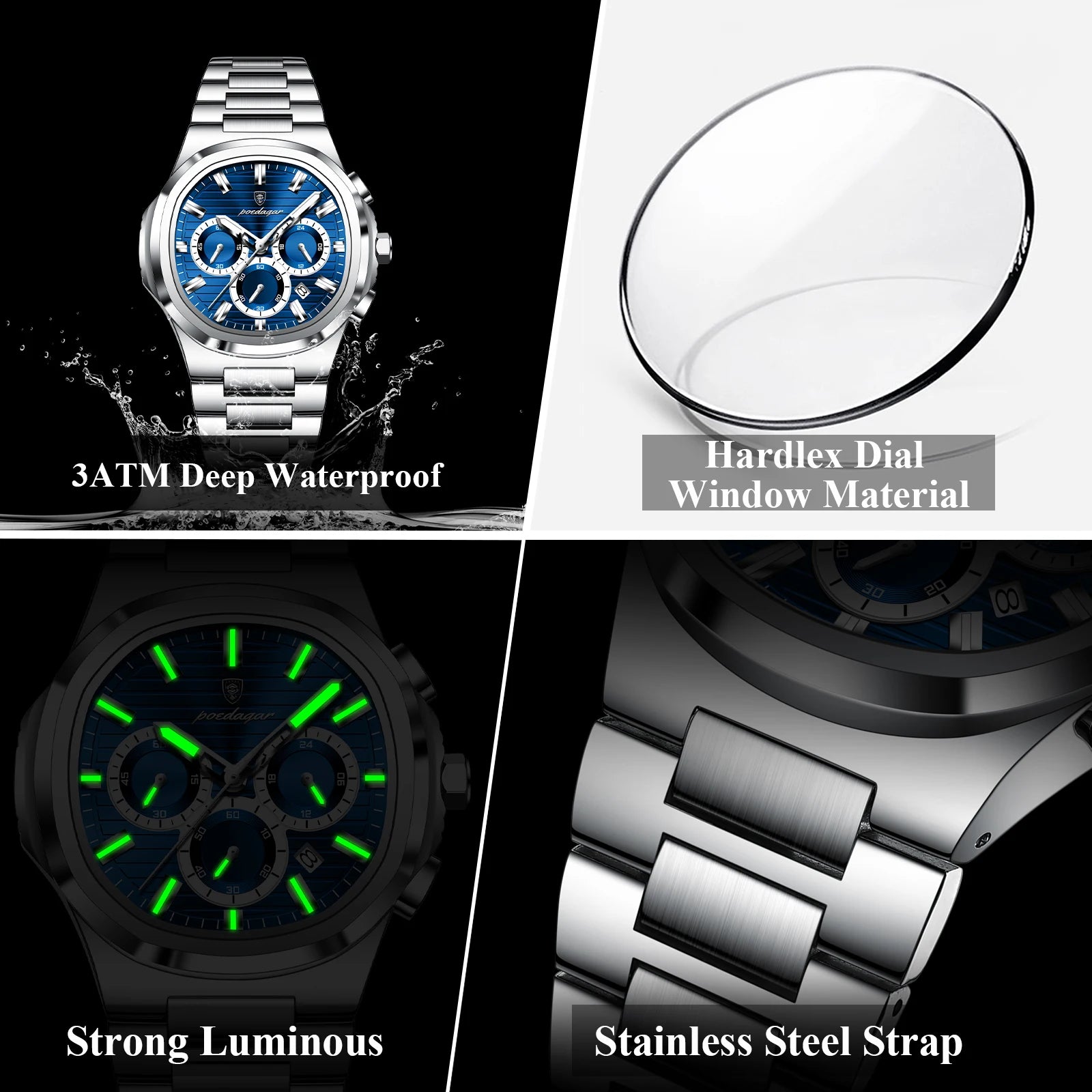 Zenith Men's Watch - Chronograph with Luminous Display