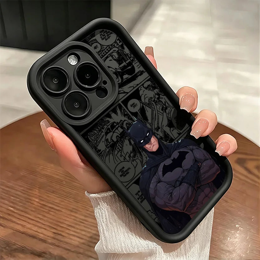 Capa de Celular Batman Motorola, TPU Silicone, Anti-Queda