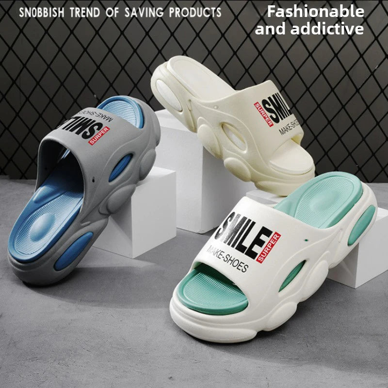 Bloc - Thick-Sole EVA Slide with Patchwork Detail