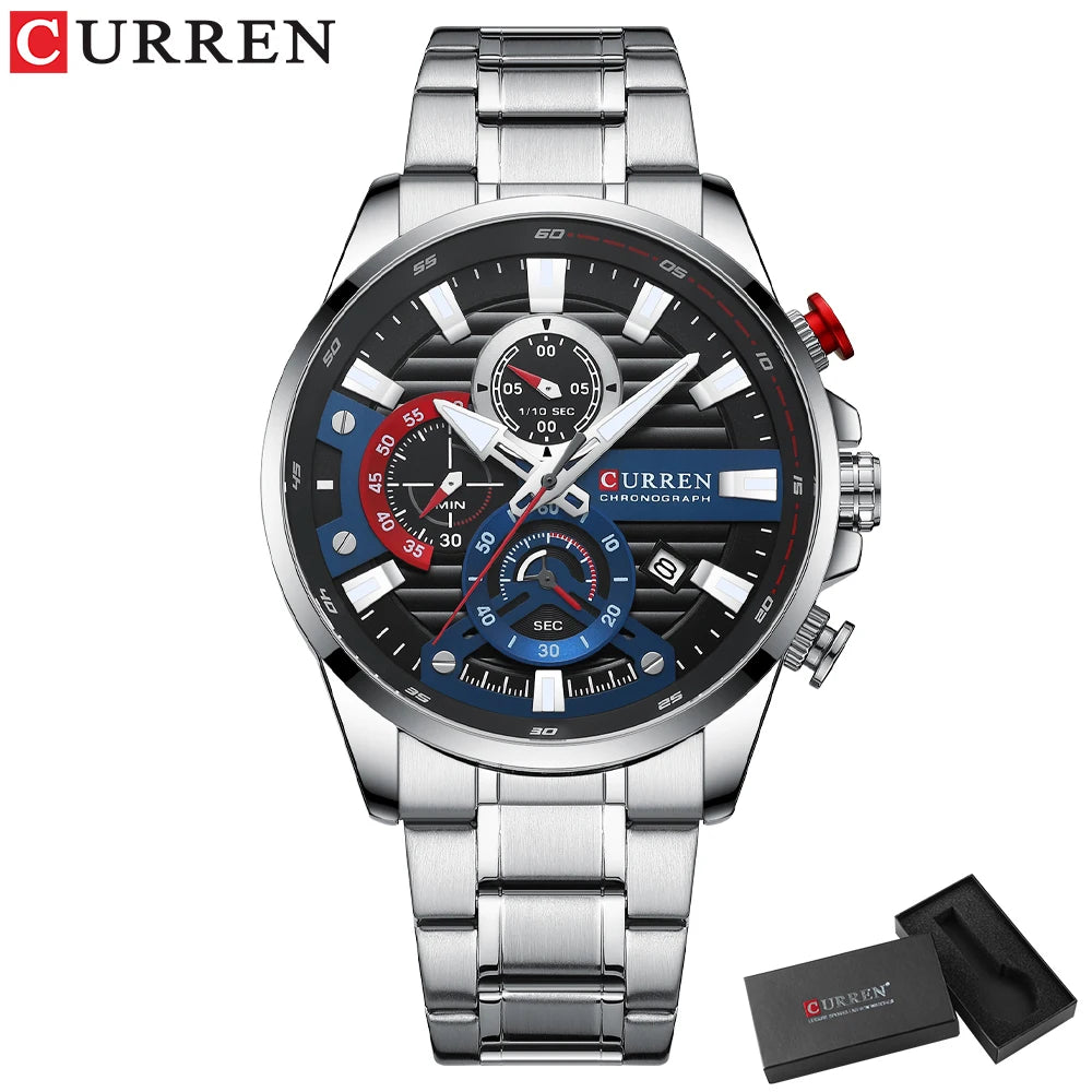 Epic, Minimalist Chronograph Steel Timepiece