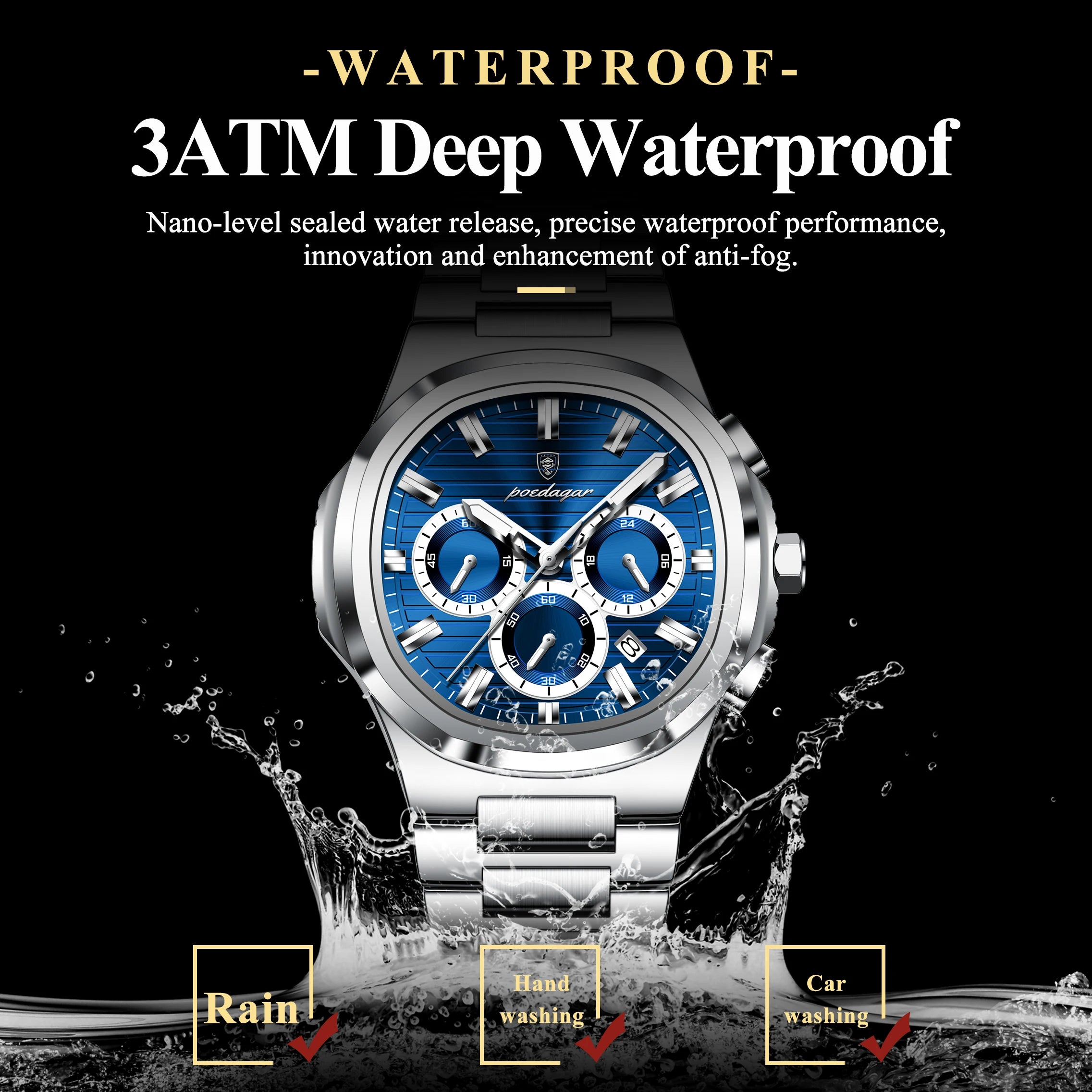 Zenith Men's Watch - Chronograph with Luminous Display