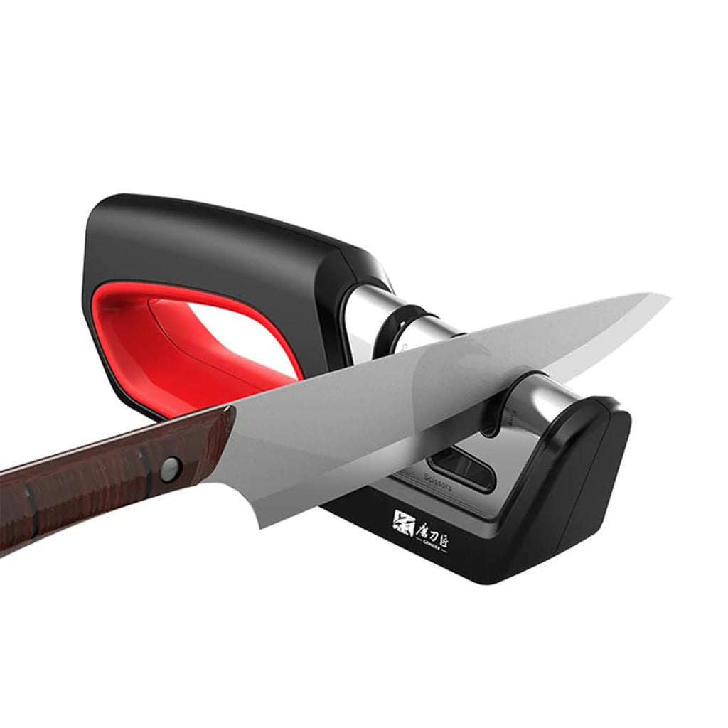 4-in-1 Professional Knife & Scissors Sharpener – Diamond, Tungsten & Ceramic