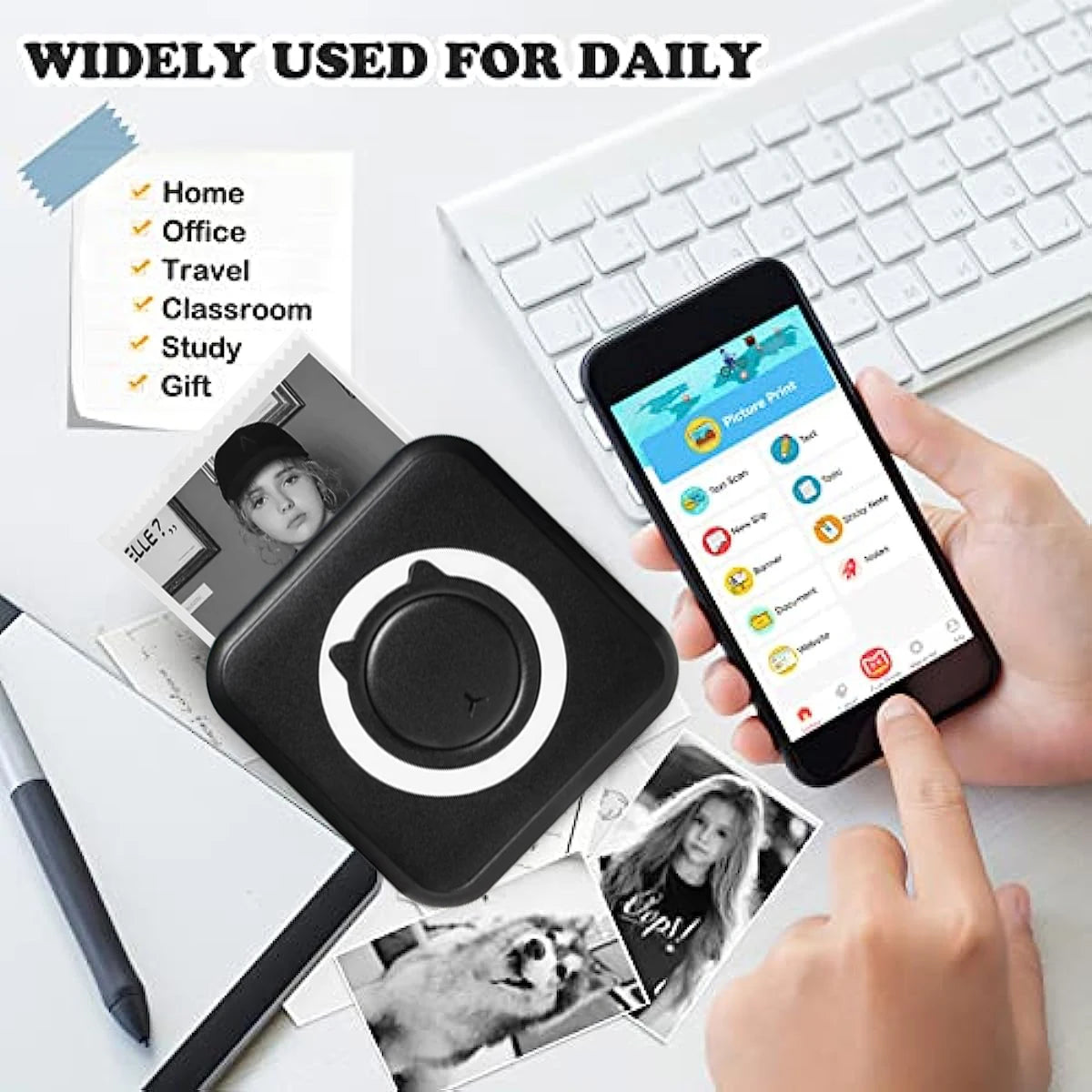 Mini Portable Bluetooth Thermal Printer – 58mm, Wireless, iOS & Android
