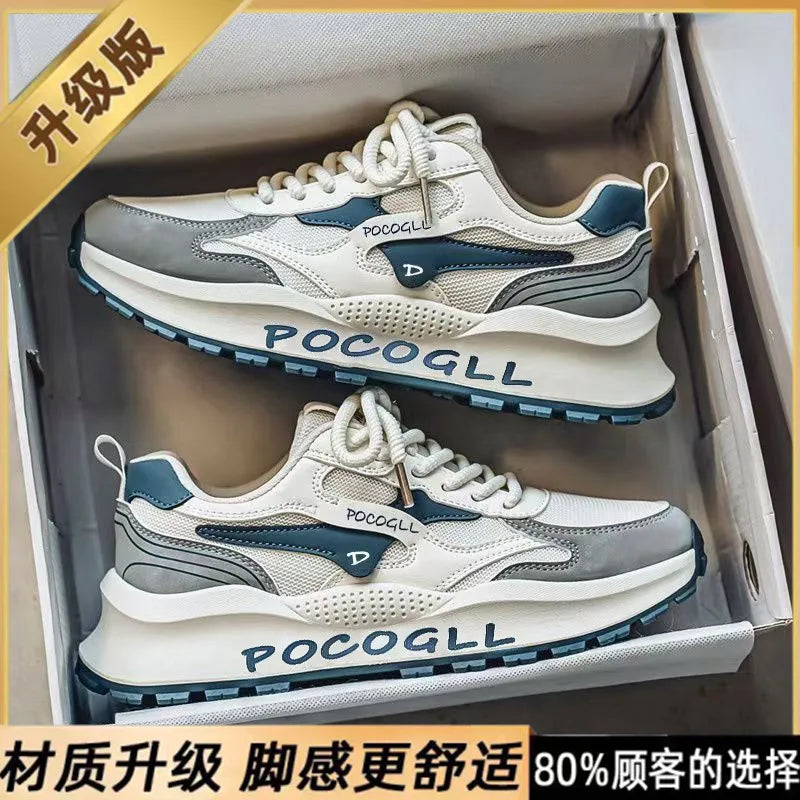 Men's Breathable Outdoor Trainers, Anti-Odour Summer Casual Shoes