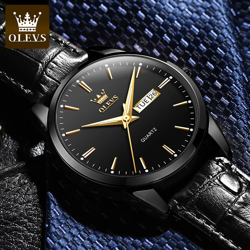 Tempus - Ultra-Slim 9mm Roman Numeral Watch & Leather Strap