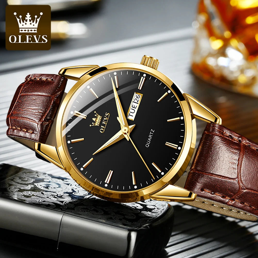 Tempus - Ultra-Slim 9mm Roman Numeral Watch & Leather Strap