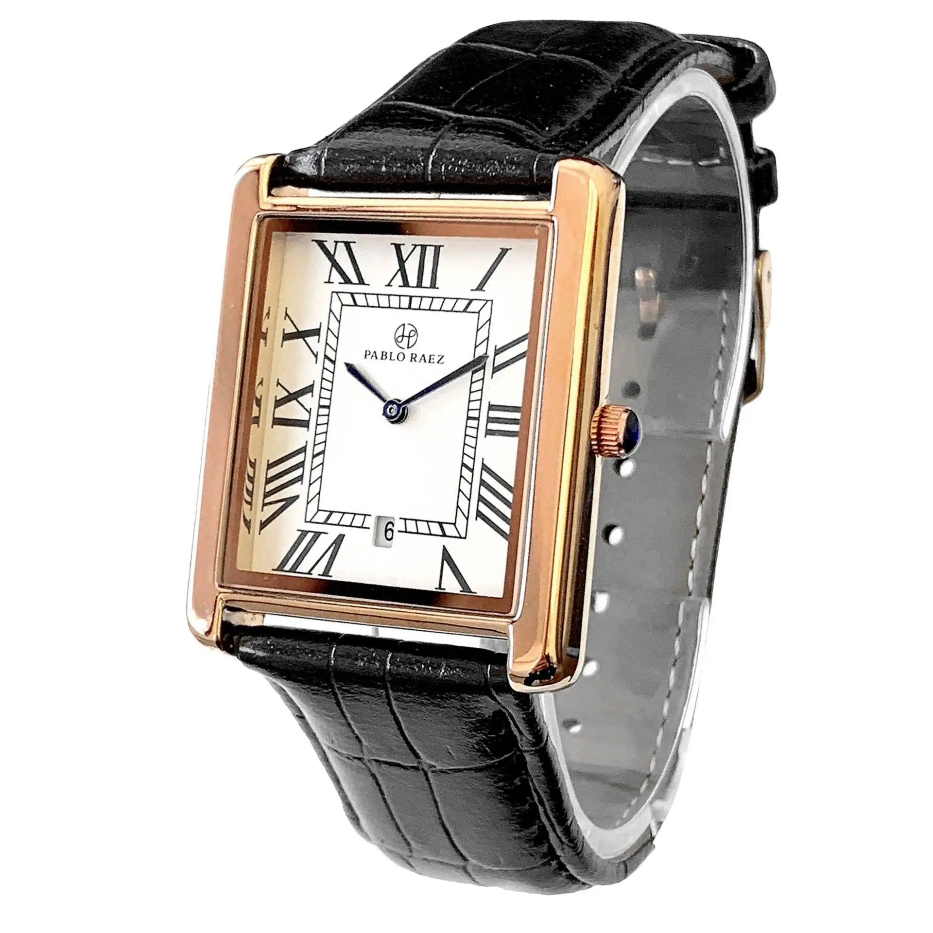 Classique Men's Watch, UltraThin Square Timepiece, 5mm Profile