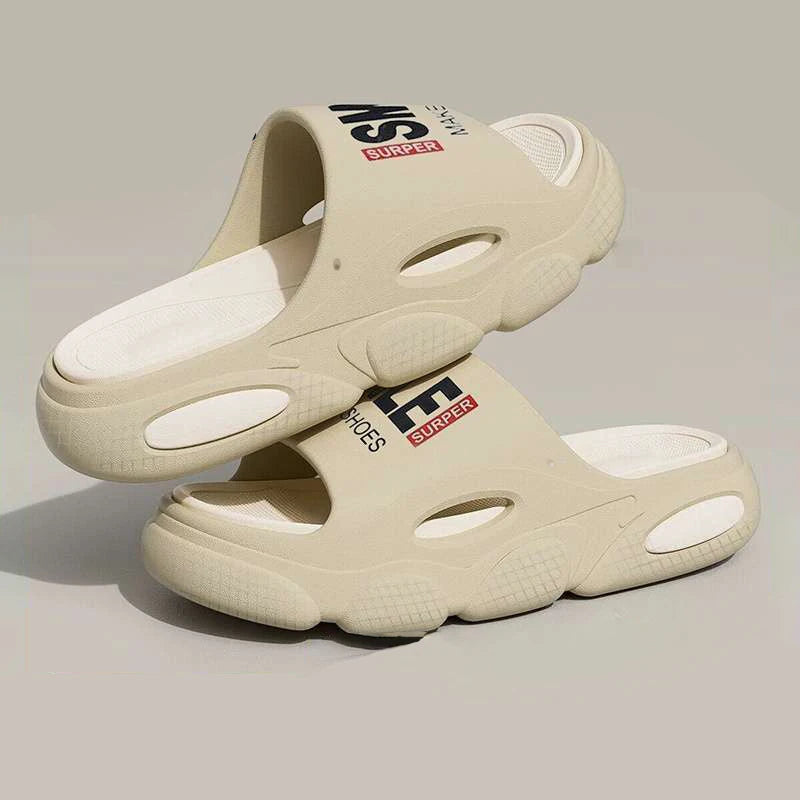 Bloc - Thick-Sole EVA Slide with Patchwork Detail