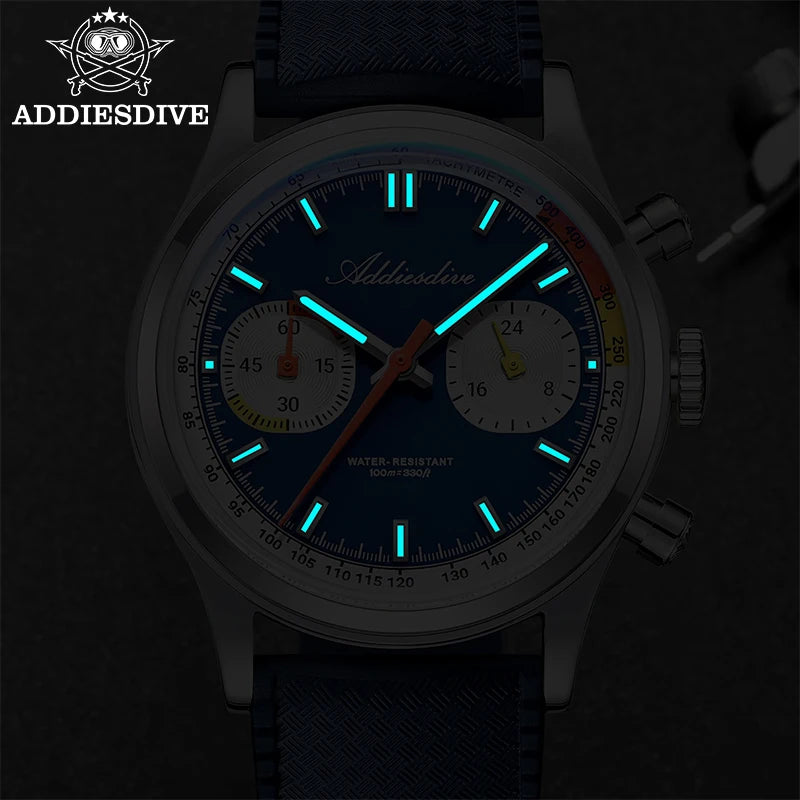 Legendary Men's Watch – Swiss Chronograph with Luminous Precision