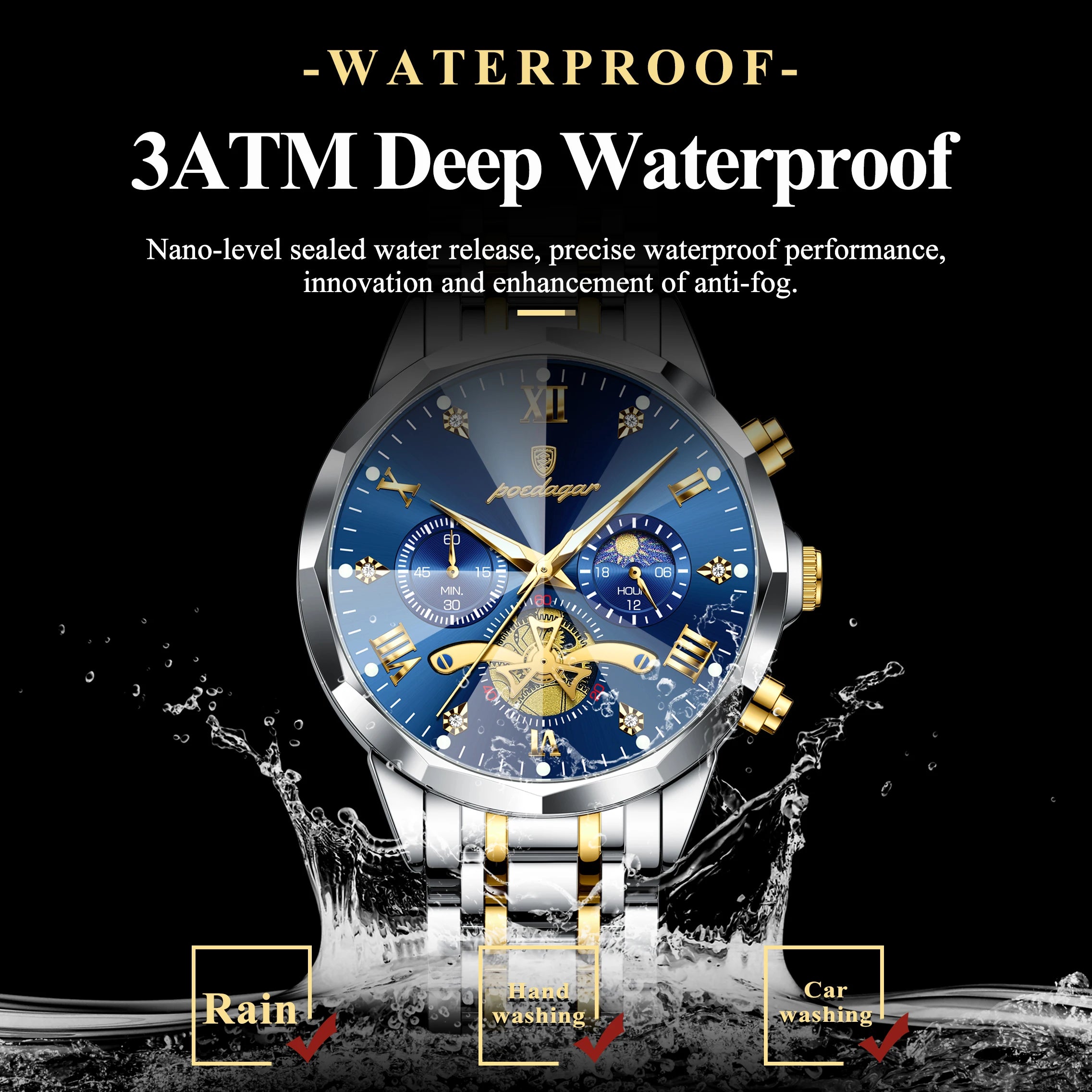 Imperium Men's Watch, Chronograph with Roman Numerals