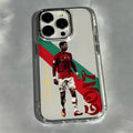 Capa CR7 para IOS, TPU Silicone Anti-Queda